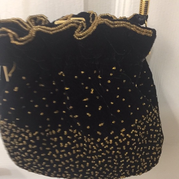 Vintage Heavy Beaded Sling Evening Bag - Picture 2 of 5